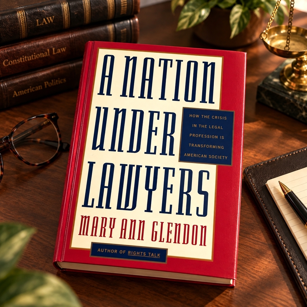 A Nation Under Lawyers by Mary Ann Glendon 1994 First Edition Hardcover DJ